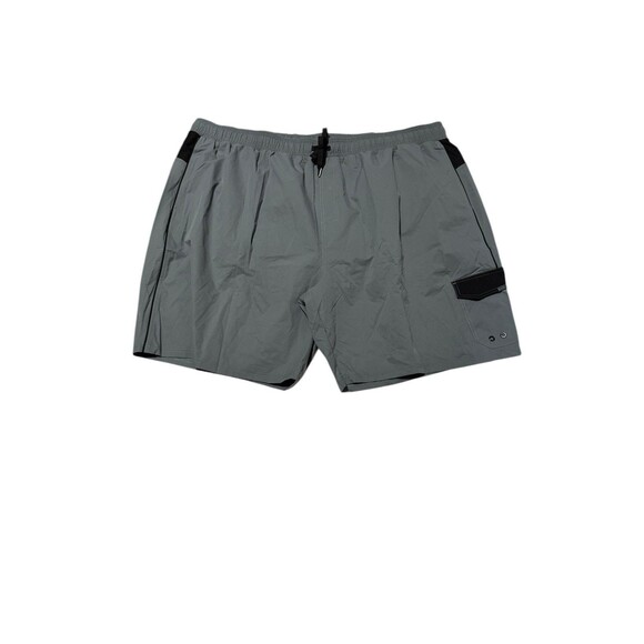 HoDo Sports Big and Tall Size 6X Swim Trunks Gray/Black 9 Inch Inseam NWT - Picture 4 of 11